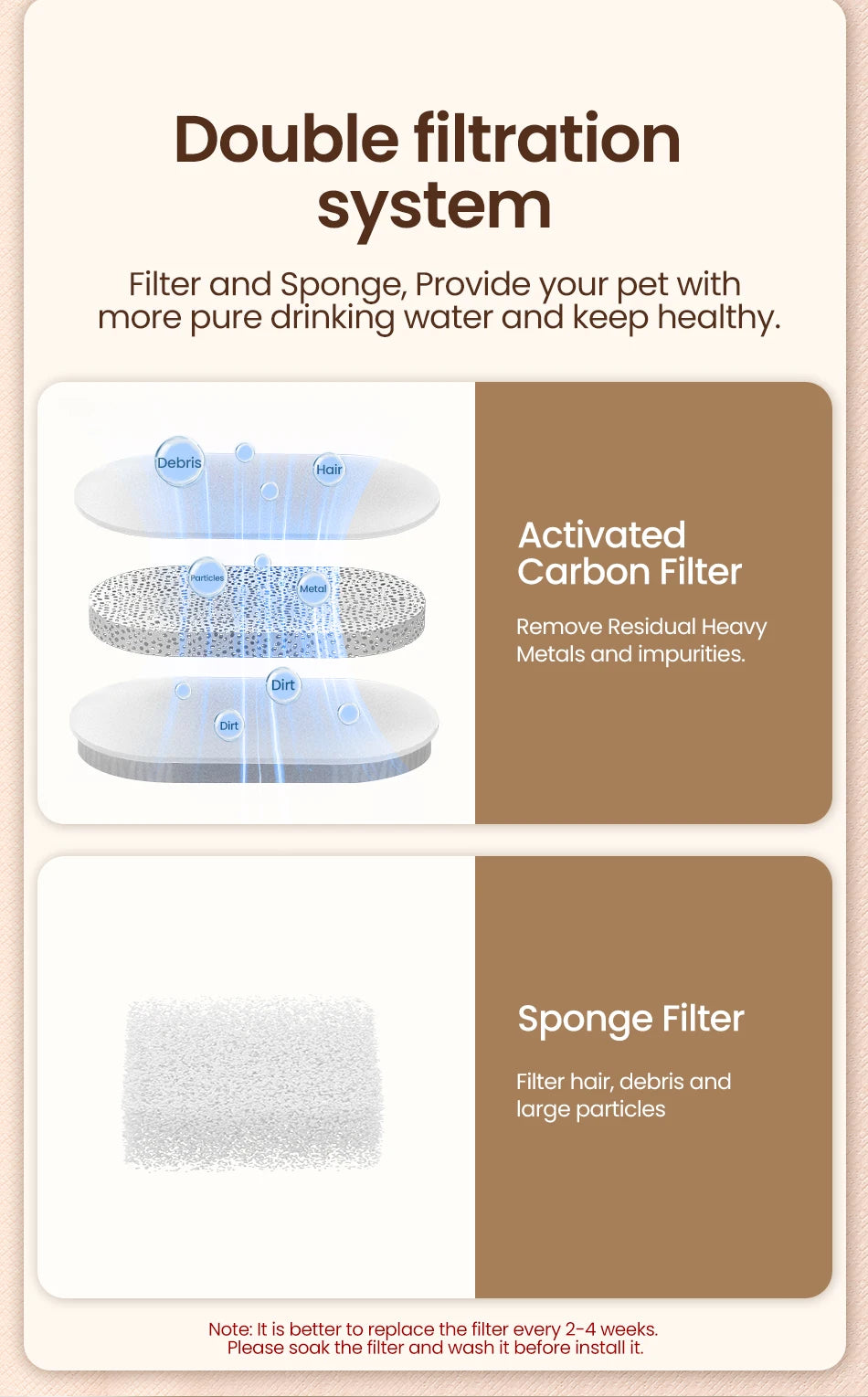 Source — Fontaine en acier inoxydable