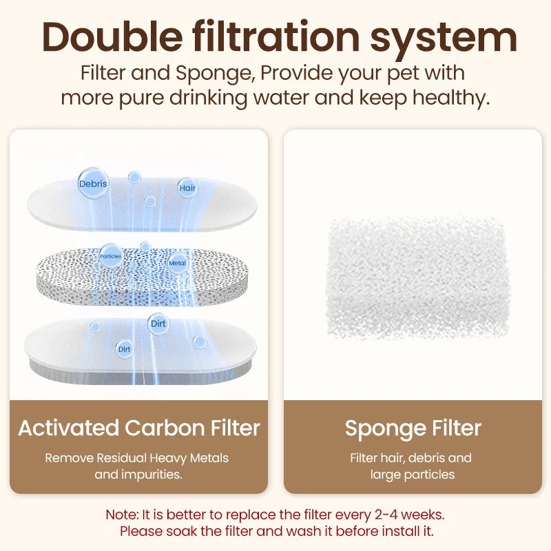 Source — Fontaine en acier inoxydable