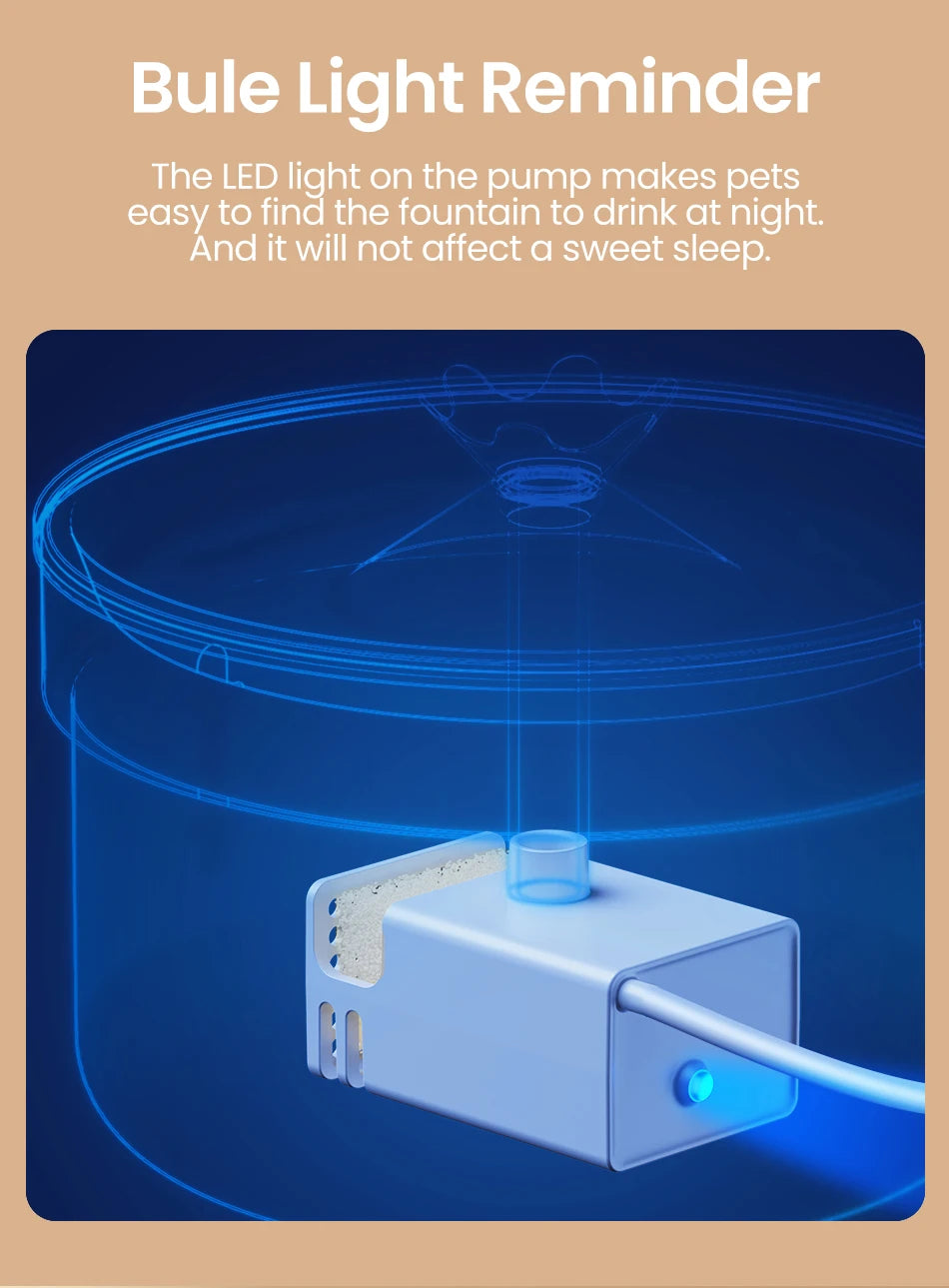 Source — Fontaine en acier inoxydable